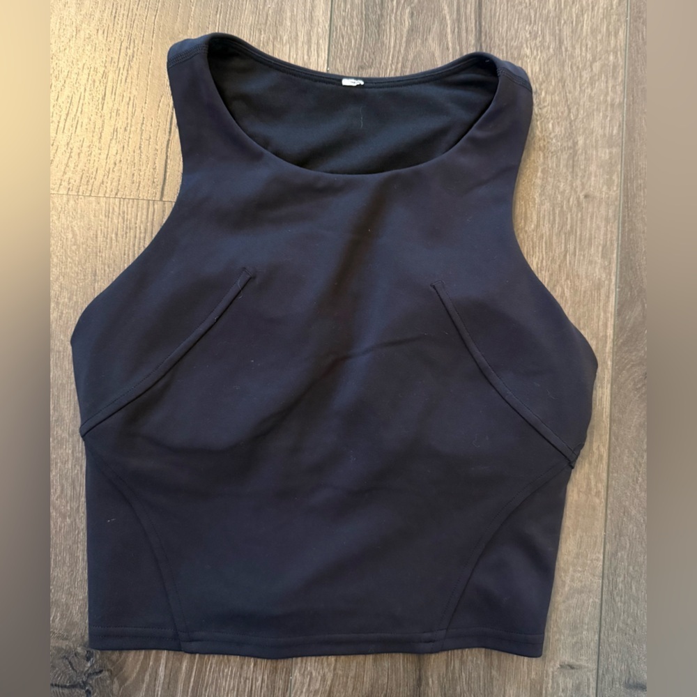 Lululemon Invigorate Training Tank Top Sports Bra Black Size 2